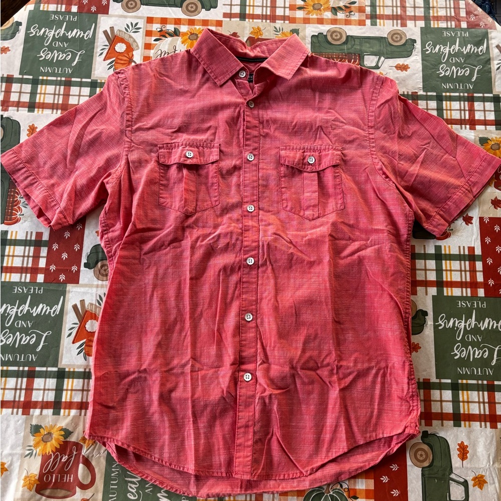 Alfani Pink Button-Down Shirt